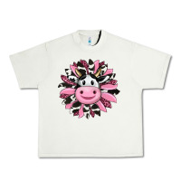 Pistachio pink leopard sunflower cow Urban Heavy Tee - RanaPortraitStore