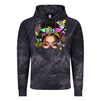 Cloud Black 90s messy bun Vintage Hoodie - texasbilliewilder