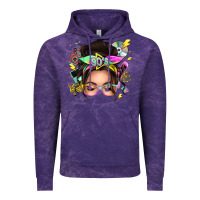 Cloud Purple 90s messy bun Vintage Hoodie - texasbilliewilder