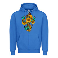 True Royal cross with butterfly Zipper Hoodie - BundleAndBundleShop