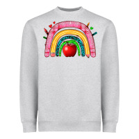 Heather Grey school rainbow Heavyweight Sweatshirt - Zillion Design Studio