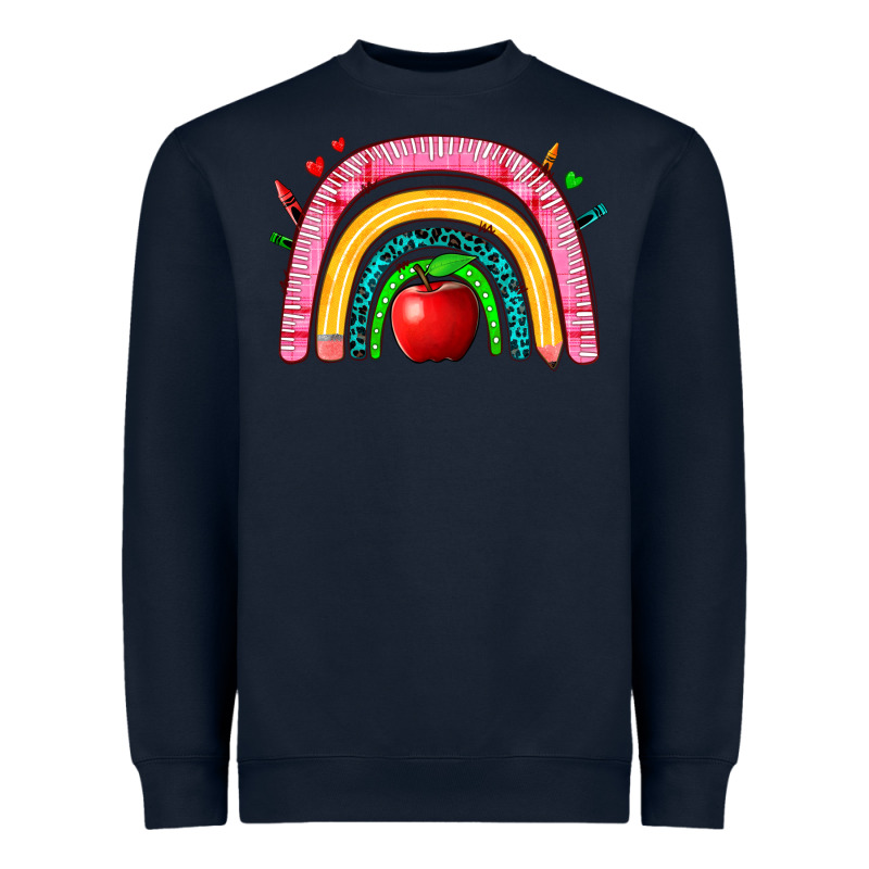 School Rainbow Heavyweight Sweatshirt by Zillion Design Studio | Teevron