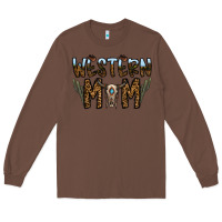 Chestnut western mom Long Sleeve Tee - CowhideDigitalArt