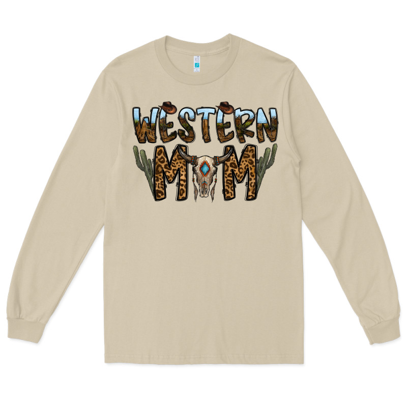 Western Mom Long Sleeve Tee by CowhideDigitalArt | Teevron