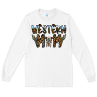 White western mom Long Sleeve Tee - CowhideDigitalArt
