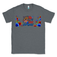 Charcoal Heather floral 4th of july crew 16oz libbey cup Classic Tee - HRA Design Shop