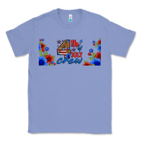 Colony Blue floral 4th of july crew 16oz libbey cup Classic Tee - HRA Design Shop