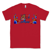 Red floral 4th of july crew 16oz libbey cup Classic Tee - HRA Design Shop