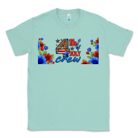 Seafoam floral 4th of july crew 16oz libbey cup Classic Tee - HRA Design Shop