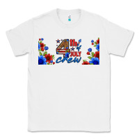 White floral 4th of july crew 16oz libbey cup Classic Tee - HRA Design Shop