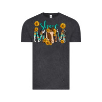Vintage Black show mom with horse mothers day Vintage Tee - texasbilliewilder