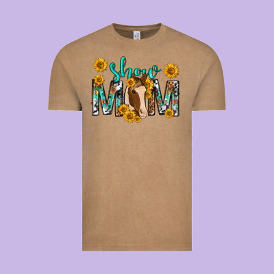Show Mom With Horse Mothers Day Vintage Tee Designed By Texasbilliewilder