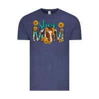 Vintage Denim show mom with horse mothers day Vintage Tee - texasbilliewilder