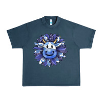 Midnight Navy blueberry milkshake cow sunflower Urban Heavy Tee - RanaPortraitStore