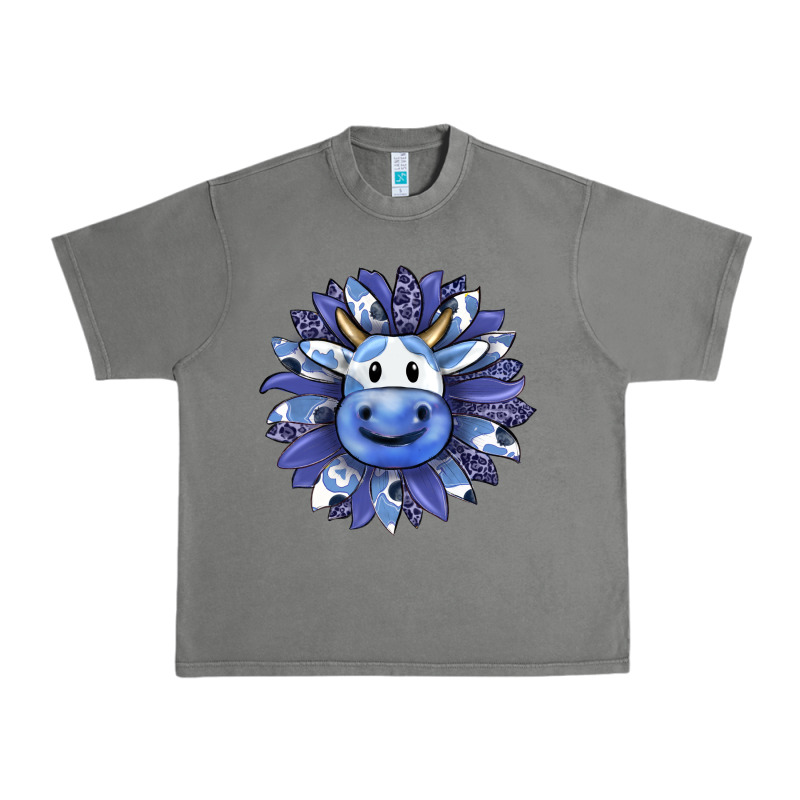 Blueberry Milkshake Cow Sunflower Urban Heavy Tee by RanaPortraitStore | Teevron