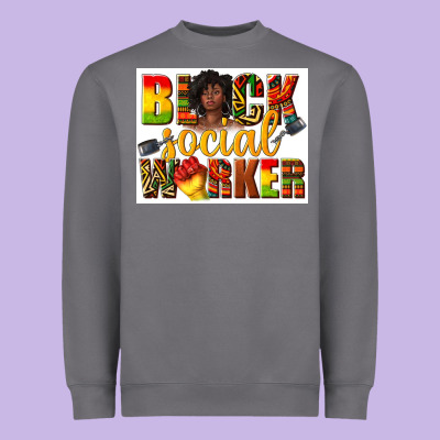 Heavyweight Sweatshirt black social worker