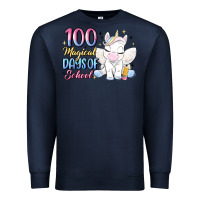 Navy 100 magical days of school Premium Sweatshirt - MaliasSmallBusiness