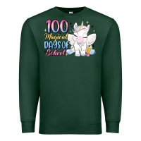 Sports Green 100 magical days of school Premium Sweatshirt - MaliasSmallBusiness