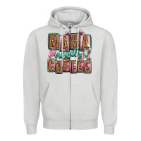 Dove Grey mama needs coffee mother's day Zipper Hoodie - Jasminsmagicworld