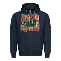 Navy mama needs coffee mother's day Zipper Hoodie - Jasminsmagicworld