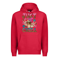 Cardinal just chill with coffee bean bbs Premium Hoodie - BundleAndBundleShop
