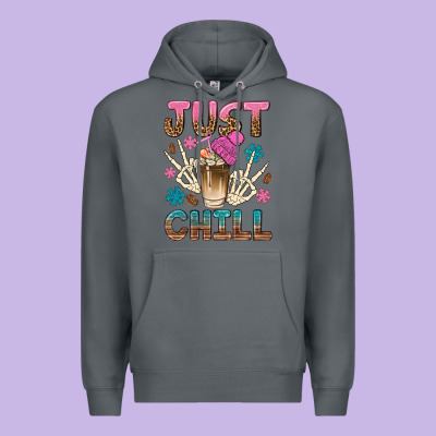 Just Chill With Coffee Bean Bbs Premium Hoodie Designed By Bundleandbundleshop