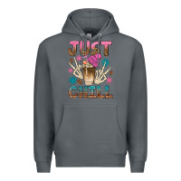 Rock just chill with coffee bean bbs Premium Hoodie - BundleAndBundleShop