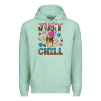 Seafoam just chill with coffee bean bbs Premium Hoodie - BundleAndBundleShop