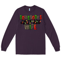 Plum Somebody's Jolly Ass Wife Long Sleeve Tee - FaDigitalArtStudio