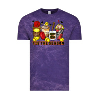 Cloud Purple tis' the season softball coffee cups Vintage Tee - Zillion Design Studio