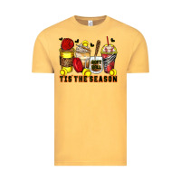 Vintage Mustard tis' the season softball coffee cups Vintage Tee - Zillion Design Studio