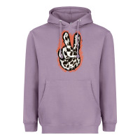 Lavender Dalmatians Skin Peace Sign Heavyweight Hoodie - Jasminsmagicworld