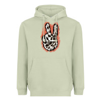 Matcha Dalmatians Skin Peace Sign Heavyweight Hoodie - Jasminsmagicworld