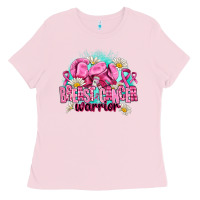 Bubblegum Pink breast cancer warrior Ladies Tee - AdoDesignShop