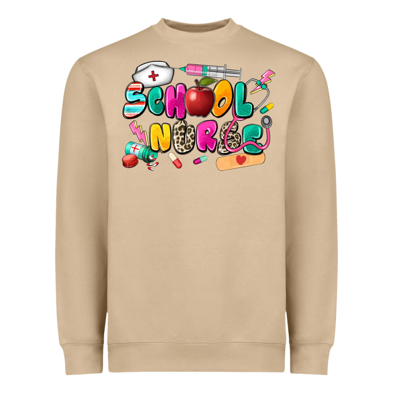 School Nurse Heavyweight Sweatshirt by Zillion Design Studio | Teevron