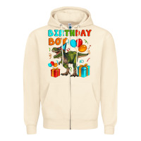 Sandshell birthday boy t rex Zipper Hoodie - Artiststas
