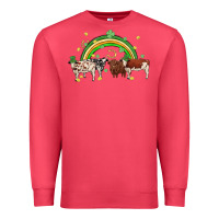 Cardinal cow st patrick days Premium Sweatshirt - MaliasSmallBusiness