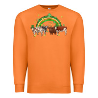 Carrot cow st patrick days Premium Sweatshirt - MaliasSmallBusiness