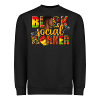 Black black social worker Heavyweight Sweatshirt - texasbilliewilder