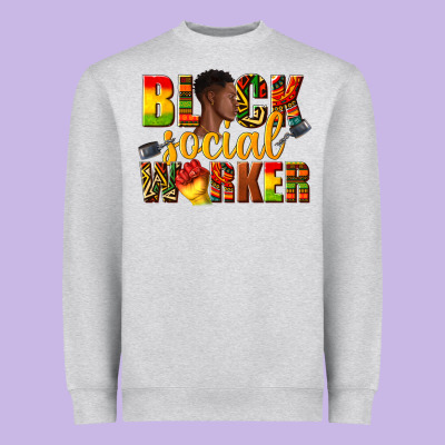Heavyweight Sweatshirt black social worker