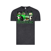 Vintage Black tis' the season soccer coffee cups Vintage Tee - Zillion Design Studio