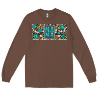Chestnut western cowhide mama 16oz libbey glass Long Sleeve Tee - HRA Design Shop