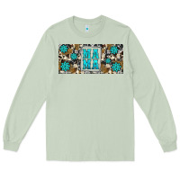 Matcha western cowhide mama 16oz libbey glass Long Sleeve Tee - HRA Design Shop