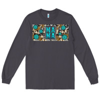 Smoke western cowhide mama 16oz libbey glass Long Sleeve Tee - HRA Design Shop