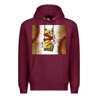 Burgundy for the love of the game softball Premium Hoodie - chombo