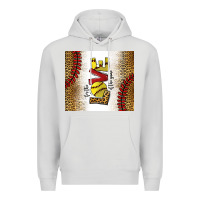 Dove Grey for the love of the game softball Premium Hoodie - chombo