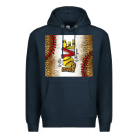 Navy for the love of the game softball Premium Hoodie - chombo