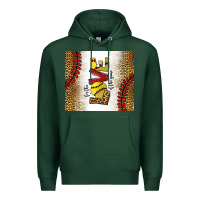 Sports Green for the love of the game softball Premium Hoodie - chombo