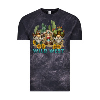 Cloud Black wild west western gnome Vintage Tee - BarkalooDesign