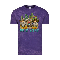 Cloud Purple wild west western gnome Vintage Tee - BarkalooDesign
